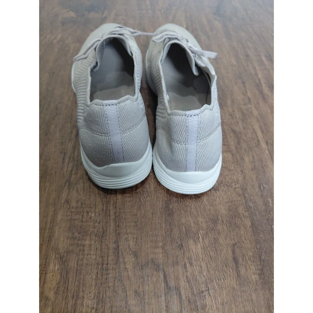 Skechers Memory Foam Shoes Womens 8 Tan Walking Comfort Casual Sneakers